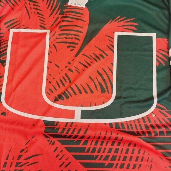 Adidas TG Jersey Soccer Futbol Jersey Shirt Miami Hurricanes Mens Small HG4399 - Picture 3 of 6